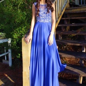 Royal blue prom dress